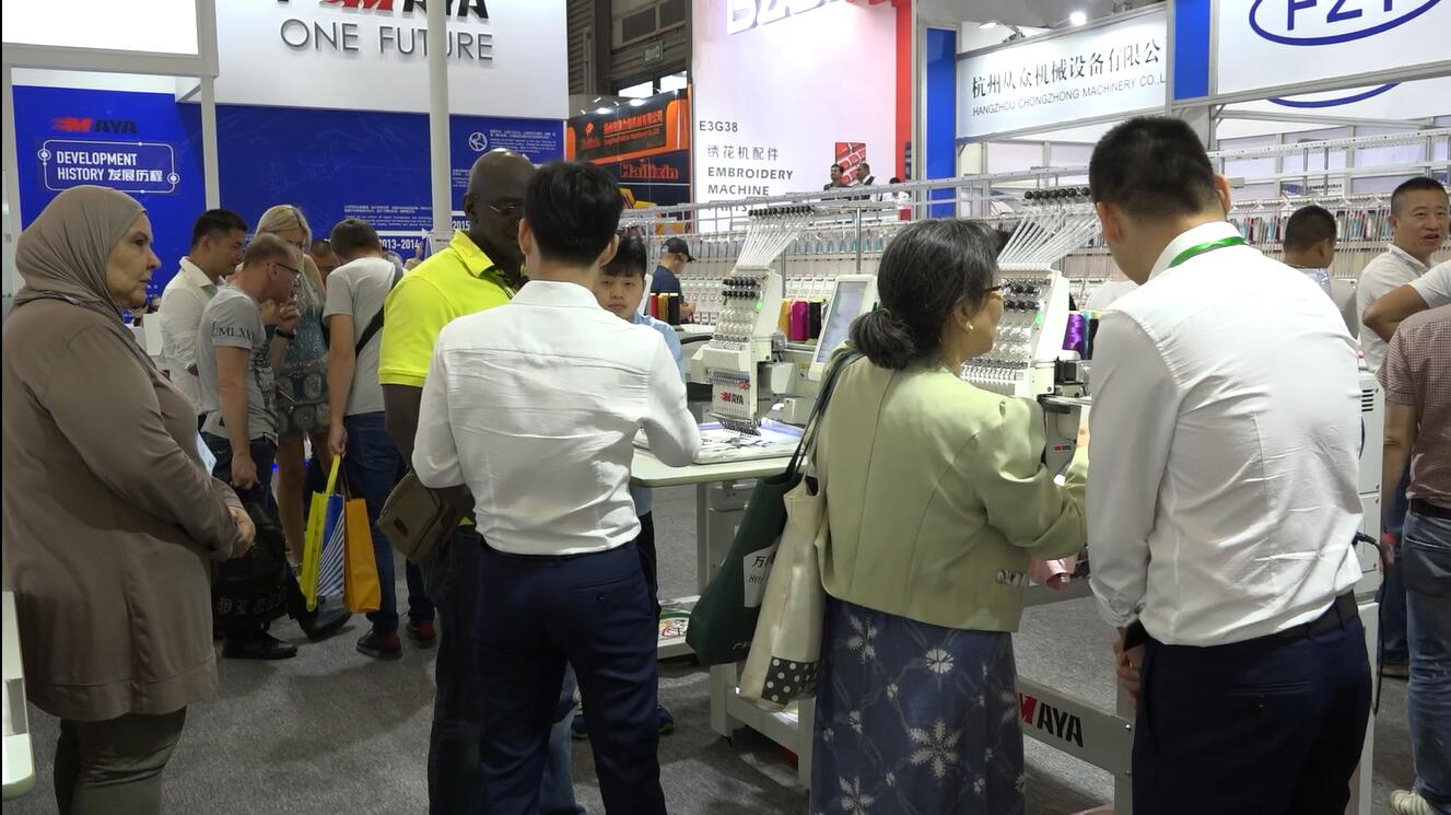 瑪雅繡花機成功參加2018上海CISMA縫紉設備展會(圖3)